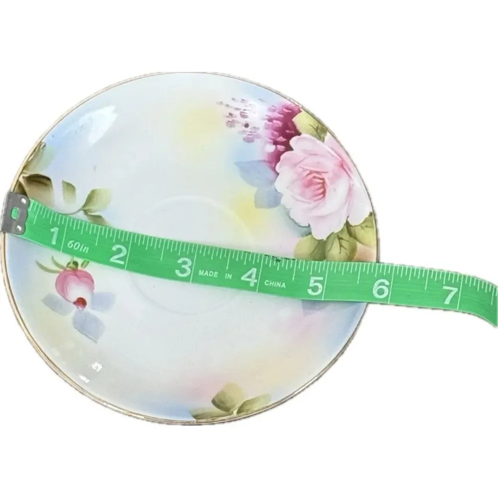 Vintage Noritake Rose Painting Saucer - Japan‎